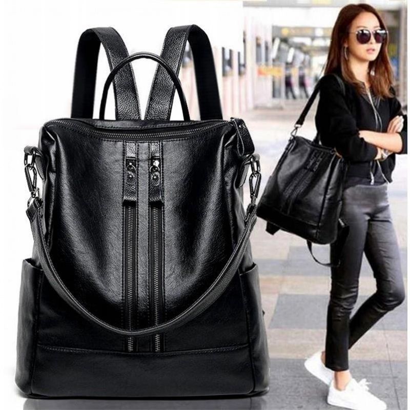 Женский рюкзак из мягкой кожи, – обзор и цена Canvas Backpack Casual