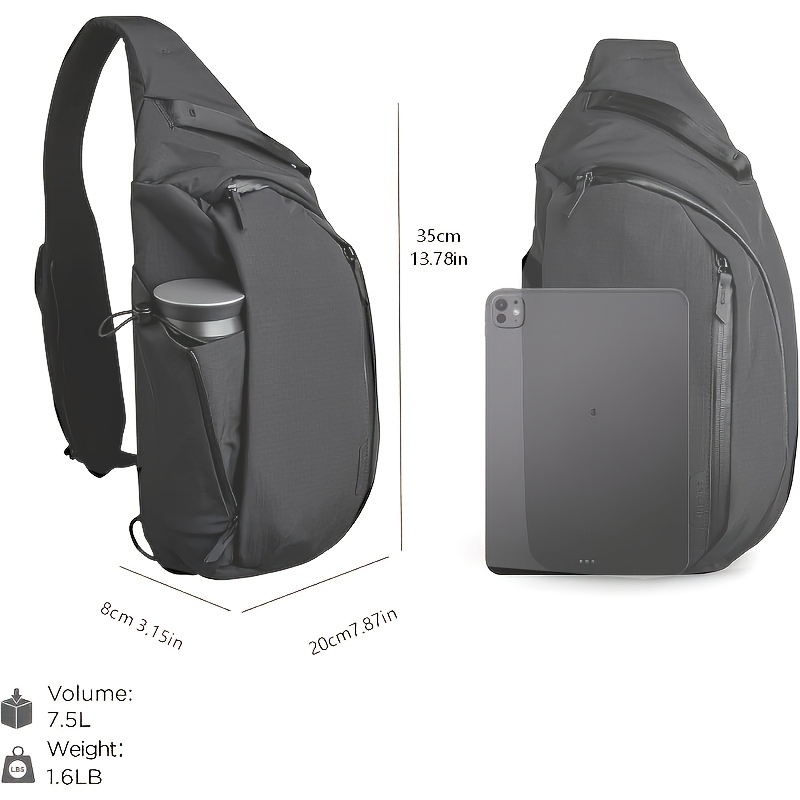 Нагрудная сумка на правое плеч – обзор и цена Sling Backpack Shoulder