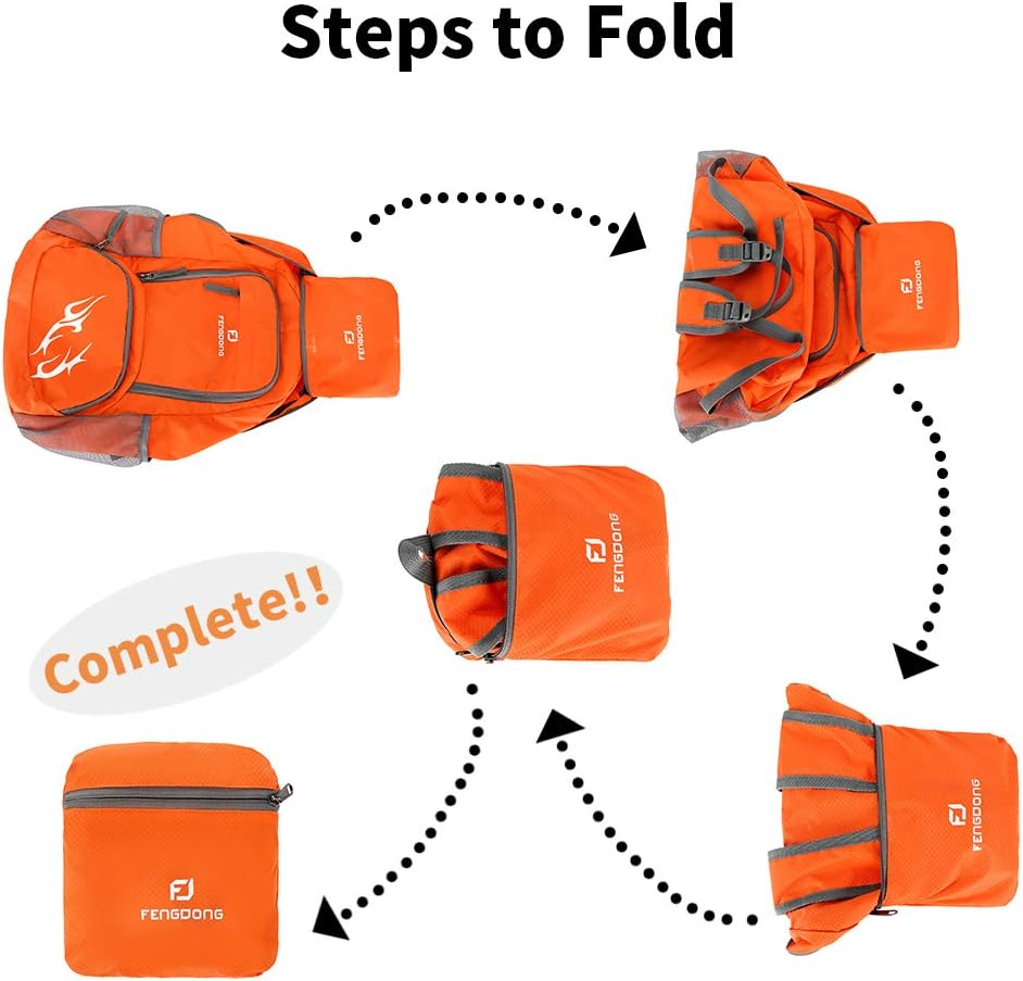 FENGDONG 35L легкий складной в – обзор и цена Foldable Backpack Small